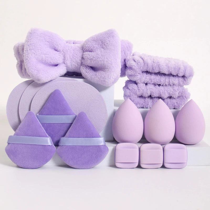 15Pcs Cosmetic Puff Makeup Sponge Beauty Blender Set